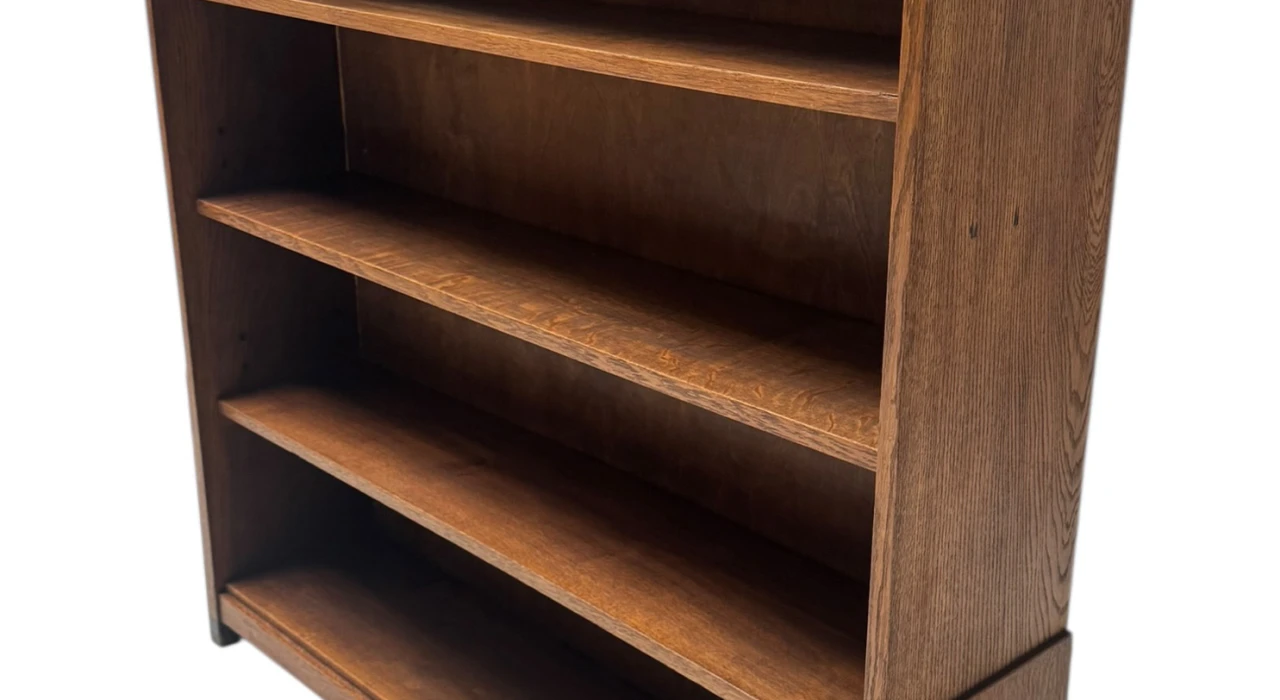 Art Deco Amsterdamse School Open Bookcase by Willem Penaat for Metz & Co., 1920s